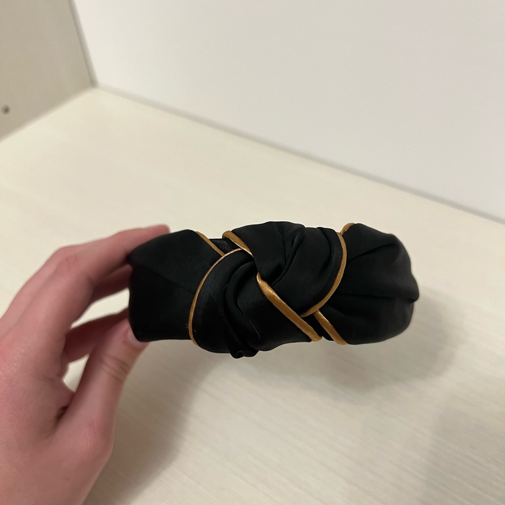 A New Day Black and Gold Headband